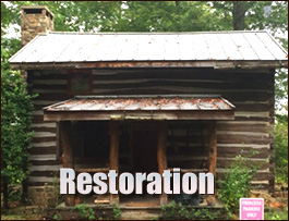 Historic Log Cabin Restoration  Lee County, Georgia